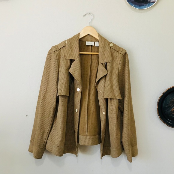 Chico's Faux Suede Moto Jacket - Picture 1 of 8